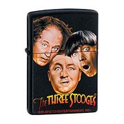 Three Stooges Black Matte Zippo Lighter